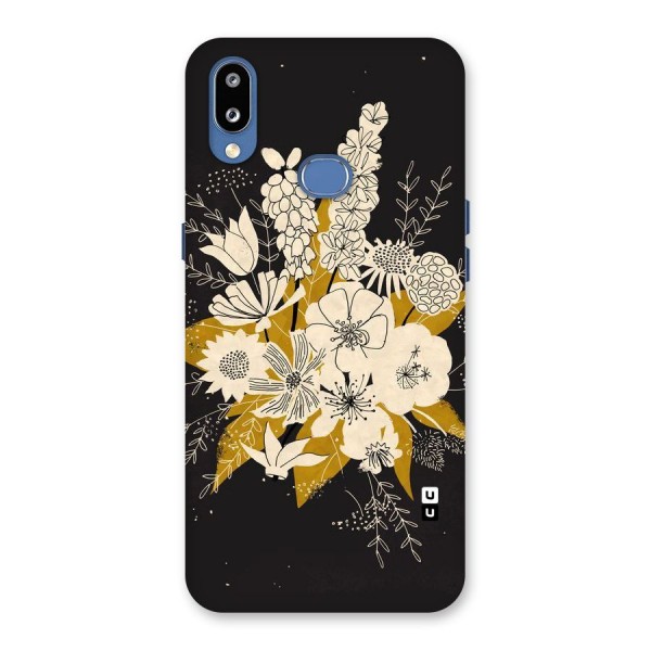 Flower Drawing Back Case for Galaxy M01s