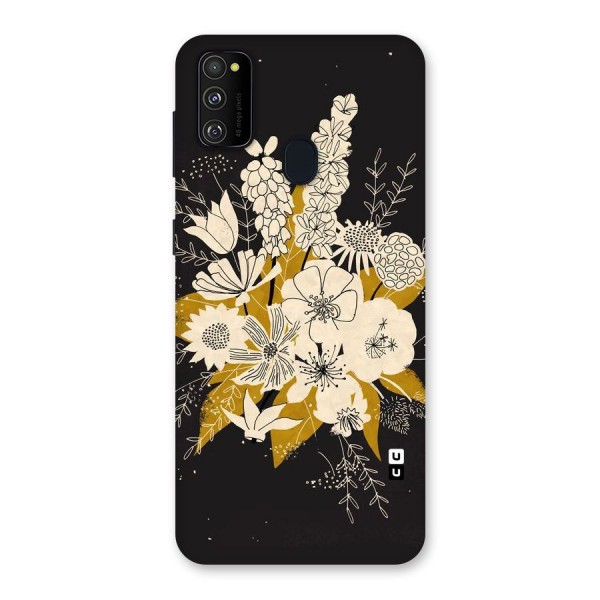 Flower Drawing Back Case for Galaxy M21