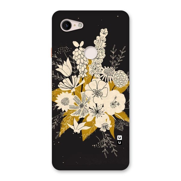 Flower Drawing Back Case for Google Pixel 3 XL