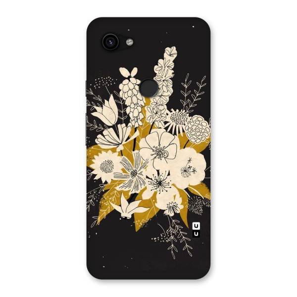 Flower Drawing Back Case for Google Pixel 3a XL