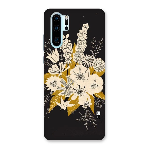 Flower Drawing Back Case for Huawei P30 Pro