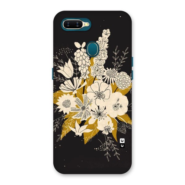 Flower Drawing Back Case for Oppo A7