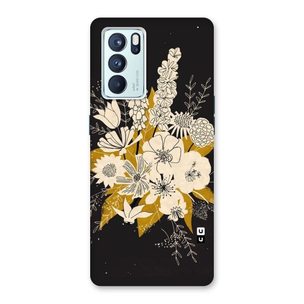 Flower Drawing Back Case for Oppo Reno6 Pro 5G