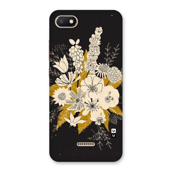 Flower Drawing Back Case for Redmi 6A