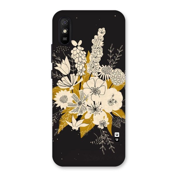 Flower Drawing Back Case for Redmi 9i