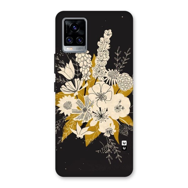 Flower Drawing Back Case for Vivo V20 Pro