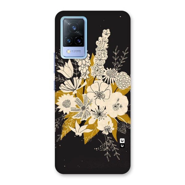 Flower Drawing Back Case for Vivo V21 5G