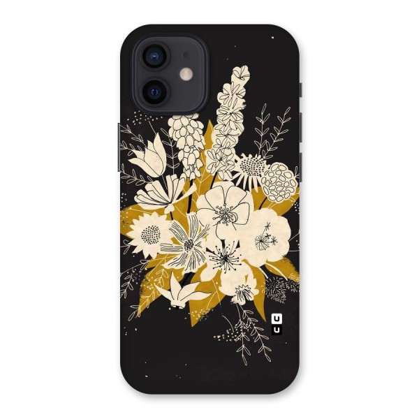 Flower Drawing Back Case for iPhone 12