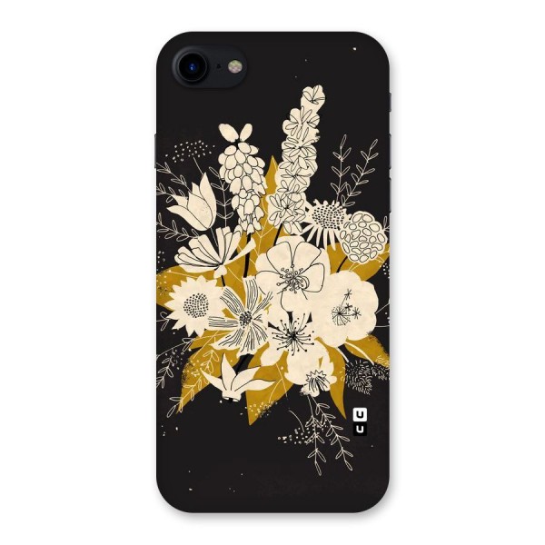 Flower Drawing Back Case for iPhone SE 2020