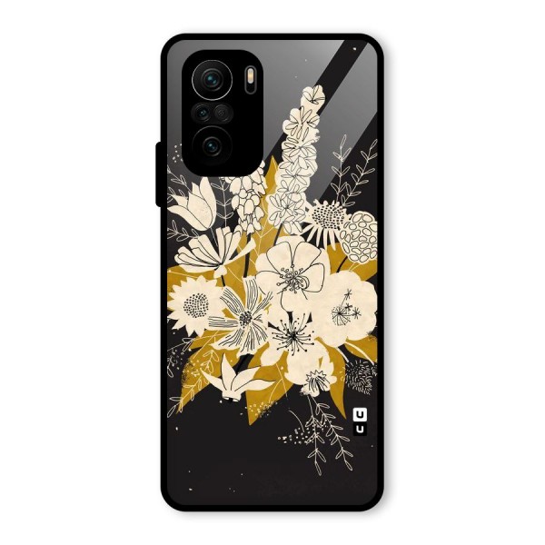 Flower Drawing Glass Back Case for Mi 11x