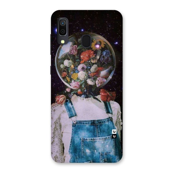 Flower Face Back Case for Galaxy A20