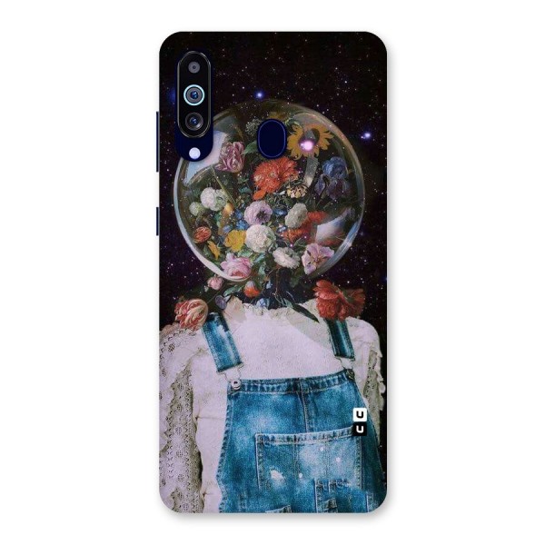 Flower Face Back Case for Galaxy A60