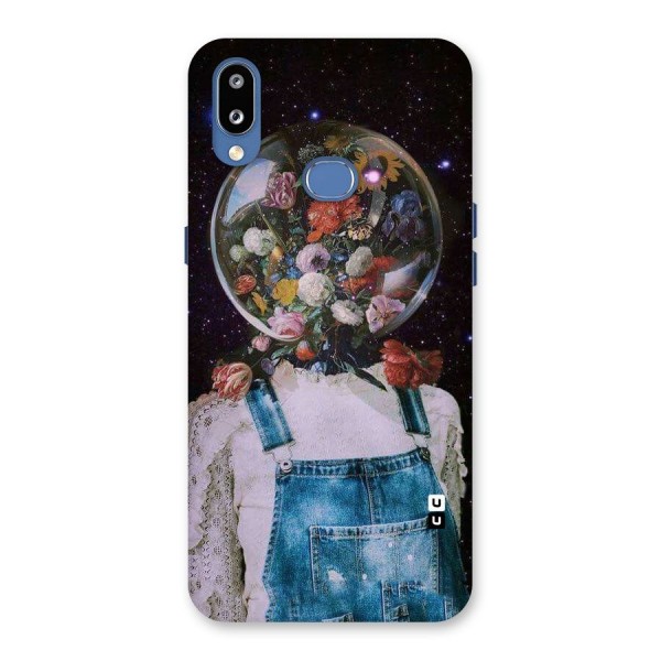 Flower Face Back Case for Galaxy M01s