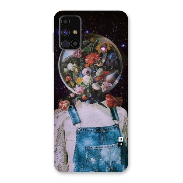 Flower Face Back Case for Galaxy M31s