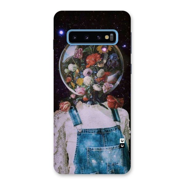 Flower Face Back Case for Galaxy S10