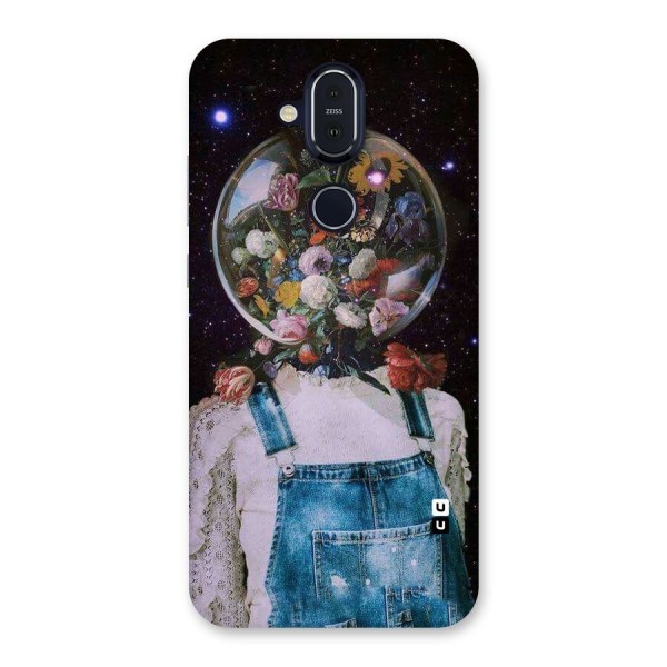 Flower Face Back Case for Nokia 8.1