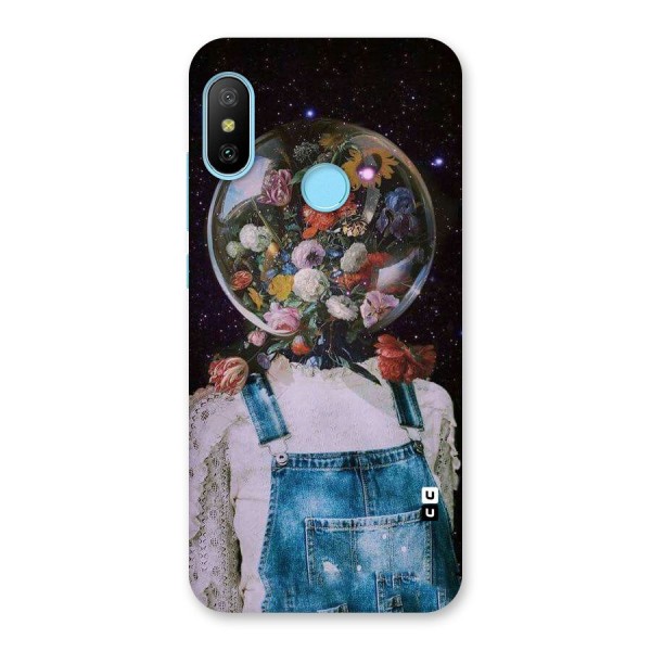 Flower Face Back Case for Redmi 6 Pro