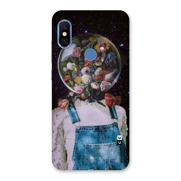 Flower Face Back Case for Redmi Note 6 Pro