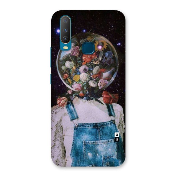 Flower Face Back Case for Vivo Y12