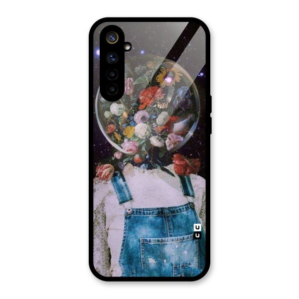 Flower Face Glass Back Case for Realme 6