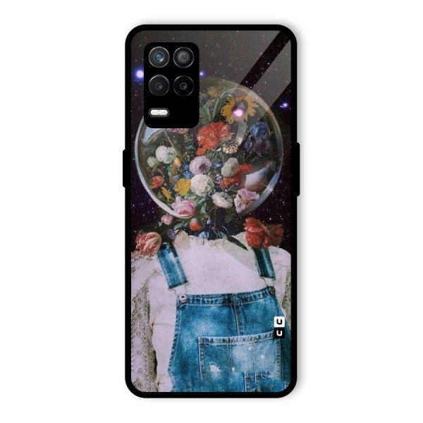 Flower Face Glass Back Case for Realme 9 5G