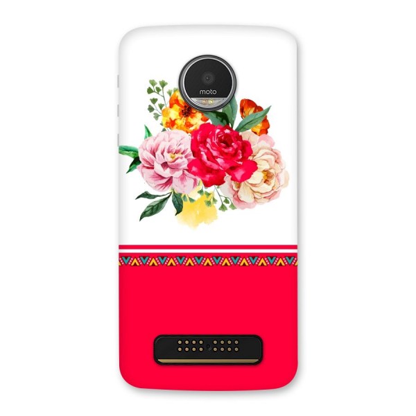 Flower Fusion Back Case for Moto Z Play