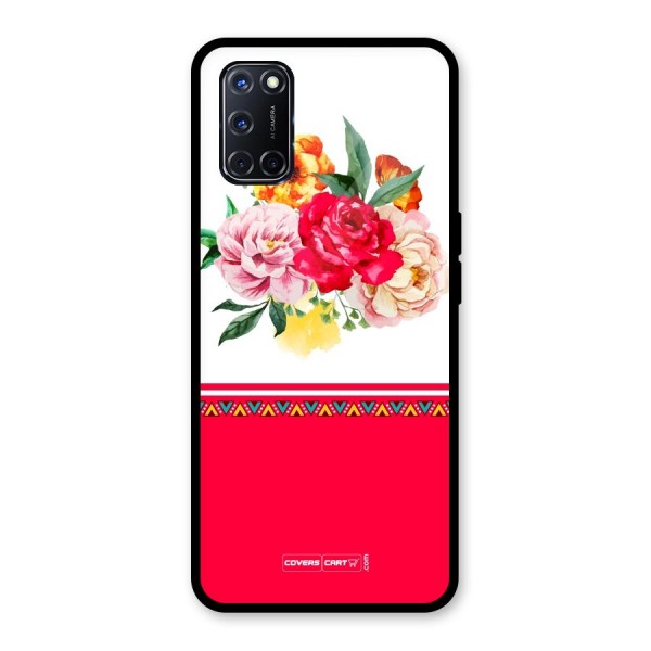 Flower Fusion Glass Back Case for Oppo A52