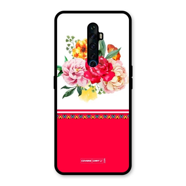 Flower Fusion Glass Back Case for Oppo Reno2 Z