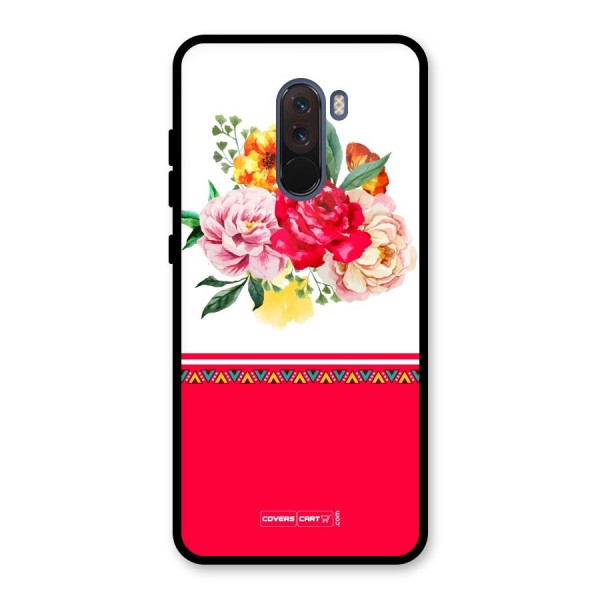 Flower Fusion Glass Back Case for Poco F1