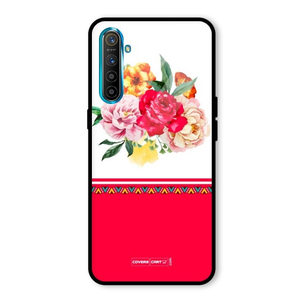 Flower Fusion Glass Back Case for Realme XT