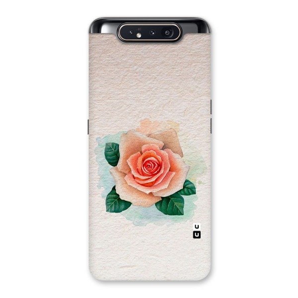 Flower Water Art Back Case for Galaxy A80