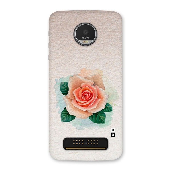 Flower Water Art Back Case for Moto Z Play