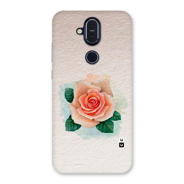 Flower Water Art Back Case for Nokia 8.1