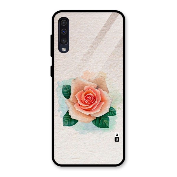 Flower Water Art Glass Back Case for Galaxy A50s