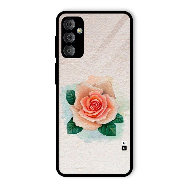 Flower Water Art Glass Back Case for Galaxy F23