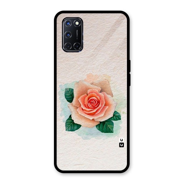 Flower Water Art Glass Back Case for Oppo A52