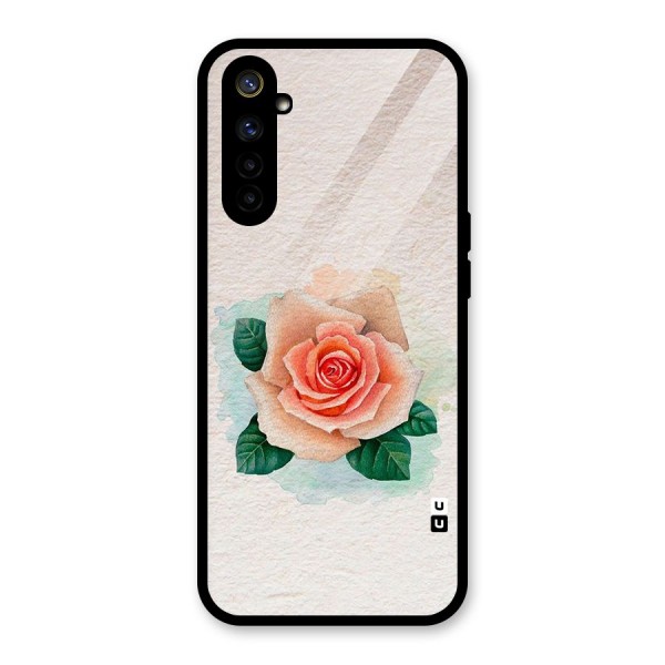 Flower Water Art Glass Back Case for Realme 6