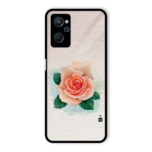 Flower Water Art Glass Back Case for Realme 9i