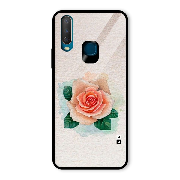 Flower Water Art Glass Back Case for Vivo Y12