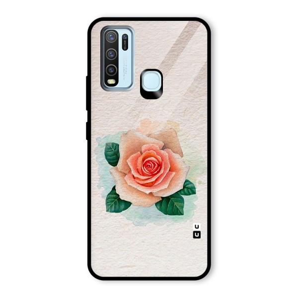 Flower Water Art Glass Back Case for Vivo Y30