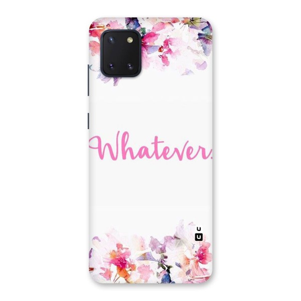 Flower Whatever Back Case for Galaxy Note 10 Lite