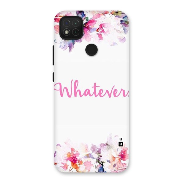 Flower Whatever Back Case for Redmi 9C