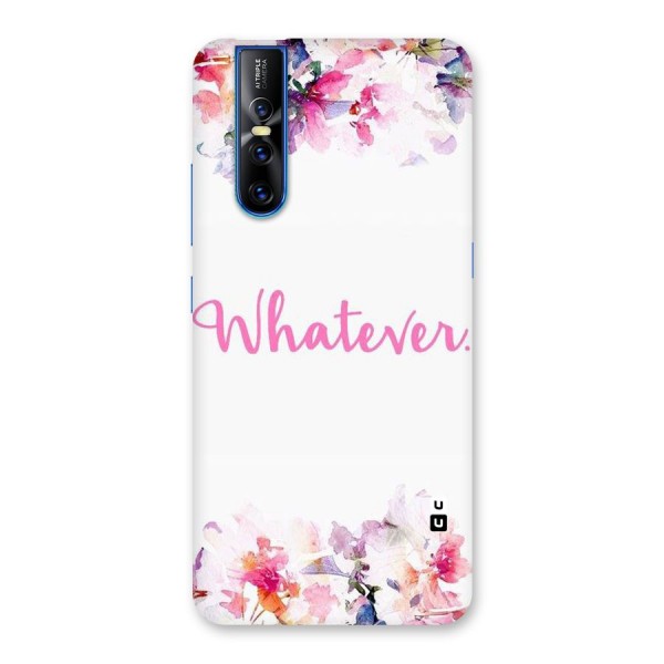 Flower Whatever Back Case for Vivo V15 Pro