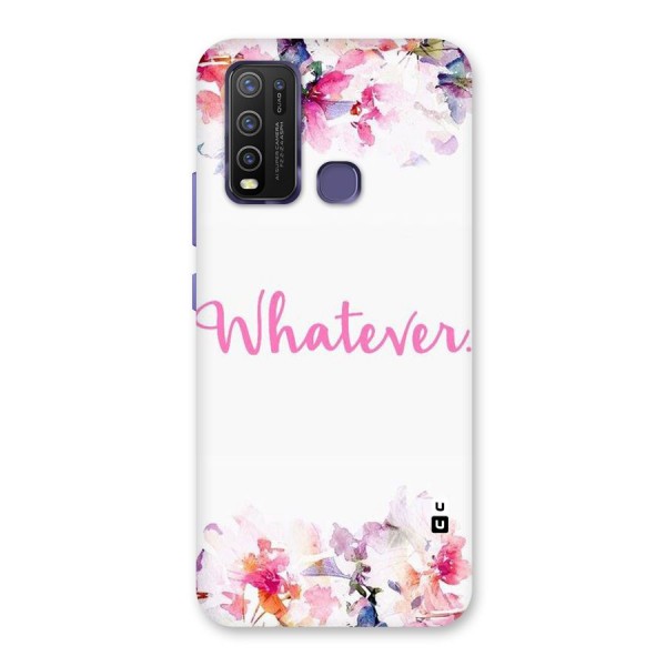 Flower Whatever Back Case for Vivo Y30