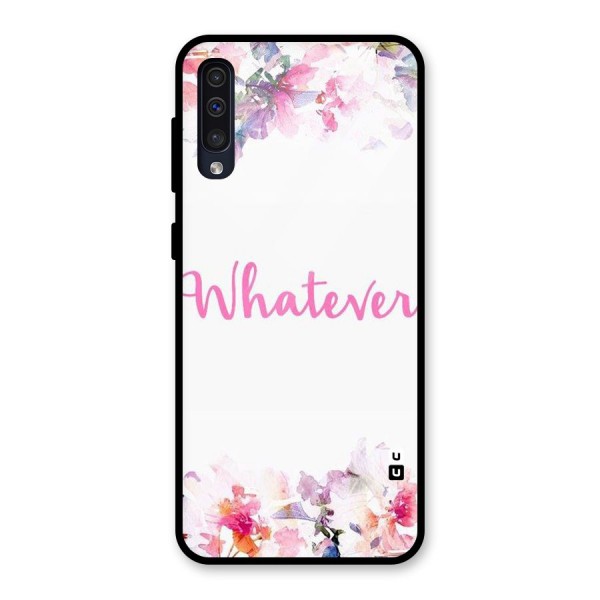 Flower Whatever Glass Back Case for Galaxy A50s