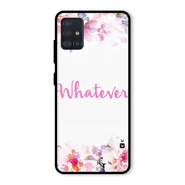 Flower Whatever Glass Back Case for Galaxy A51