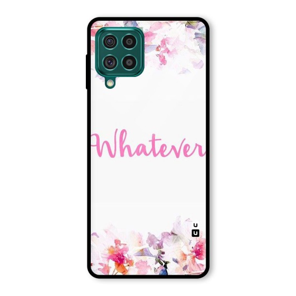 Flower Whatever Glass Back Case for Galaxy F62