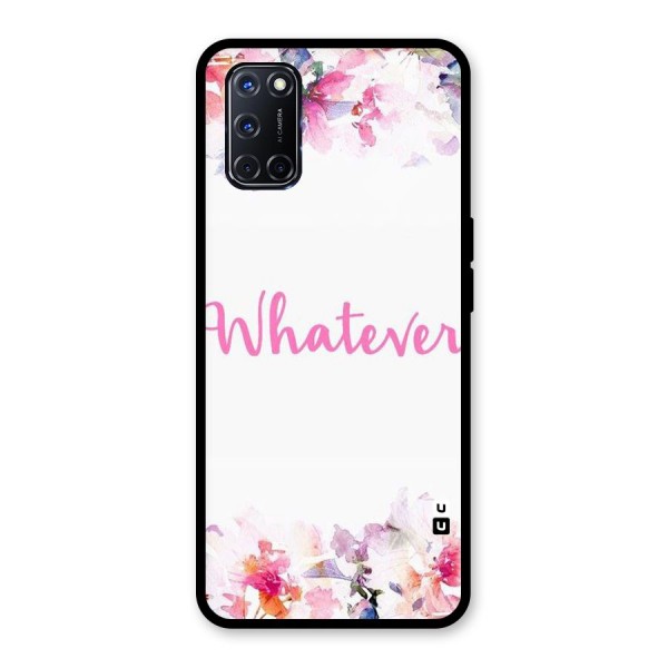 Flower Whatever Glass Back Case for Oppo A52