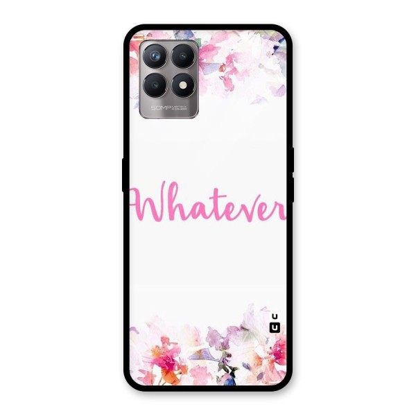 Flower Whatever Glass Back Case for Realme 8i