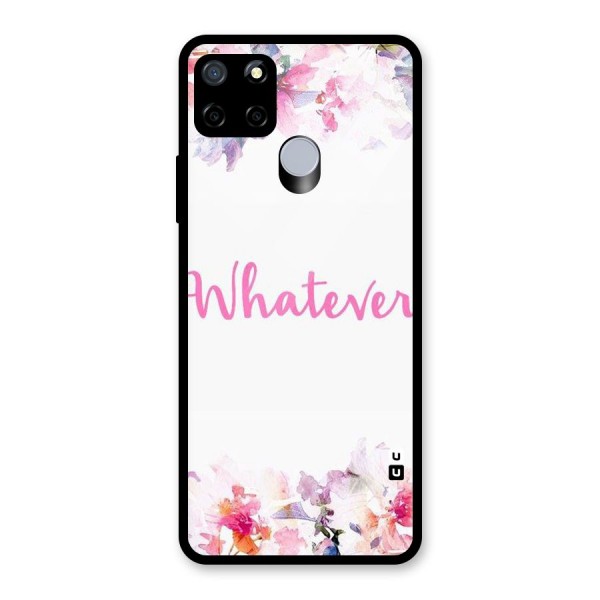 Flower Whatever Glass Back Case for Realme C15